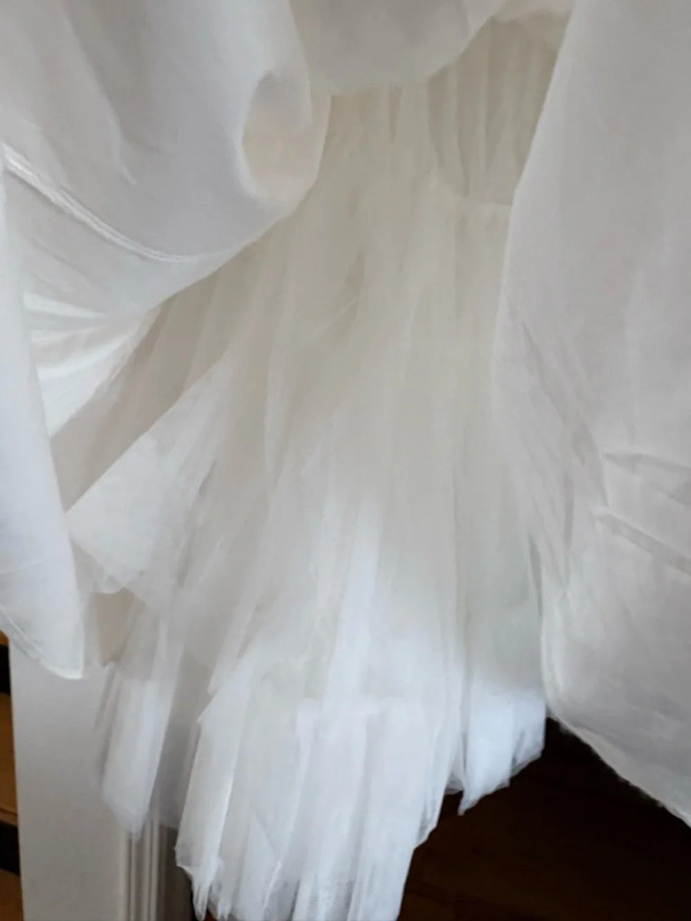 White Halter Midi Dress with Full Skirt - Picture 4 of 4
